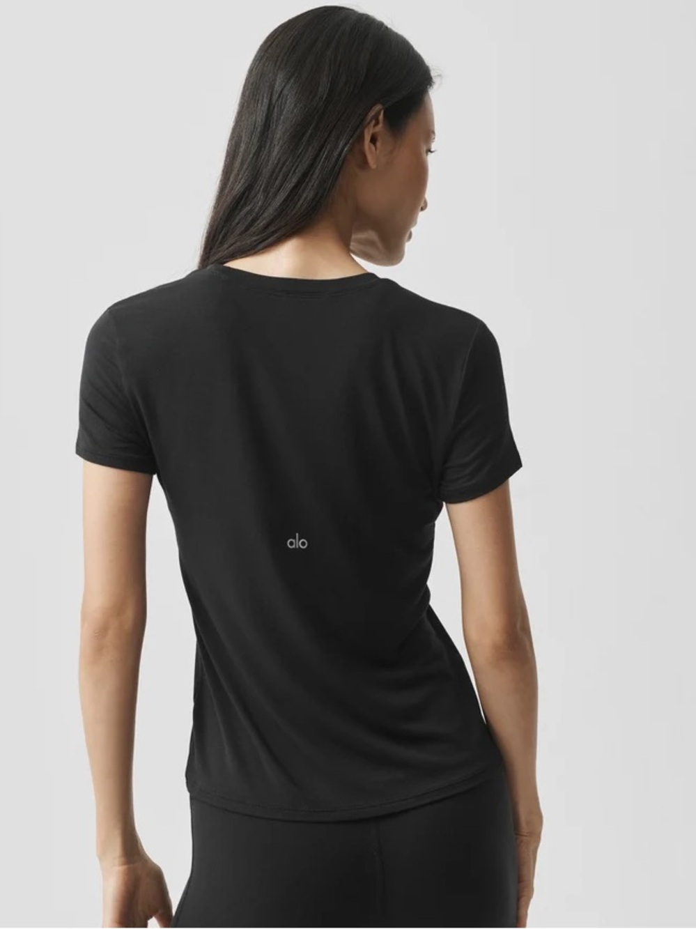 Alo Yoga All Day Black Tee